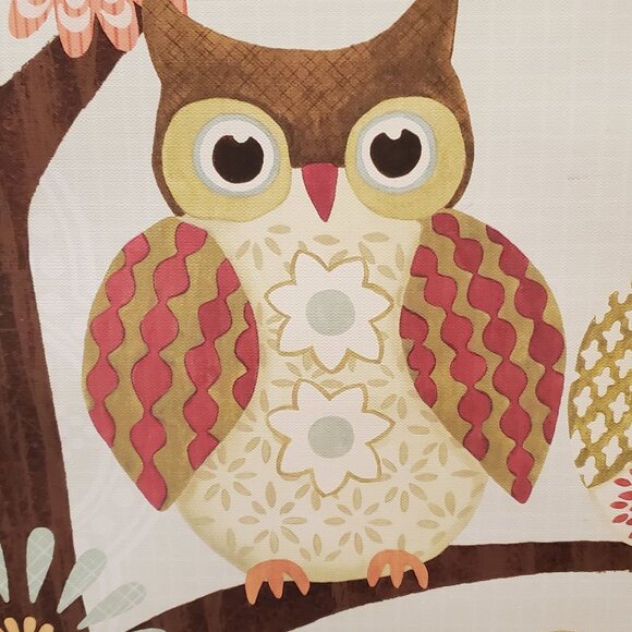 Owl Wall Art Canvas Print -Cute Whimsical Child's Room /Anywhere - 16.5 X 16.5" - Picture 3 of 12